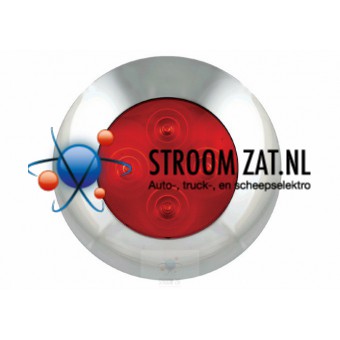 Led Interieurverlichting groen met chromen rand rond 75 12V